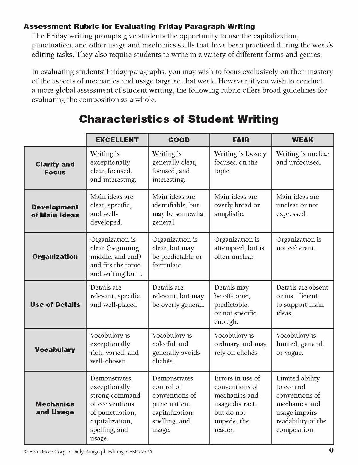 Daily Paragraph Editing Grade 2