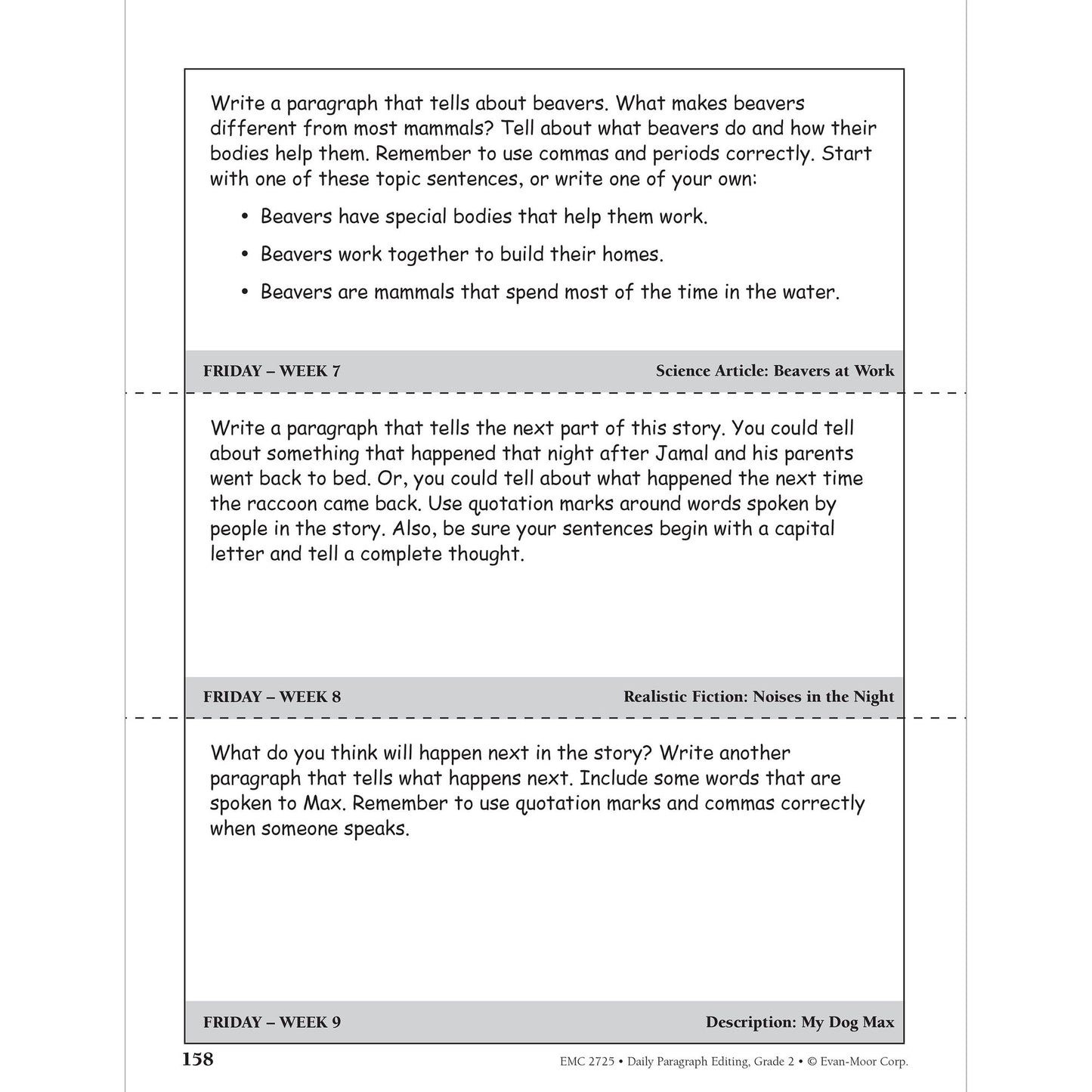 Daily Paragraph Editing Grade 2