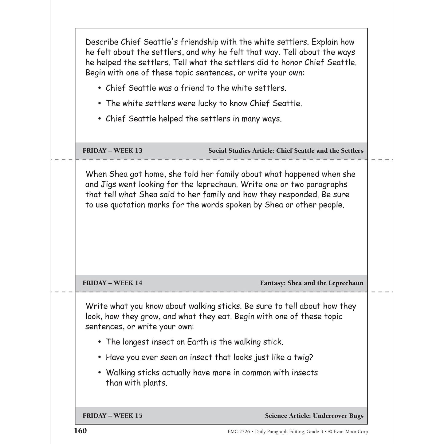 Daily Paragraph Editing Grade 3