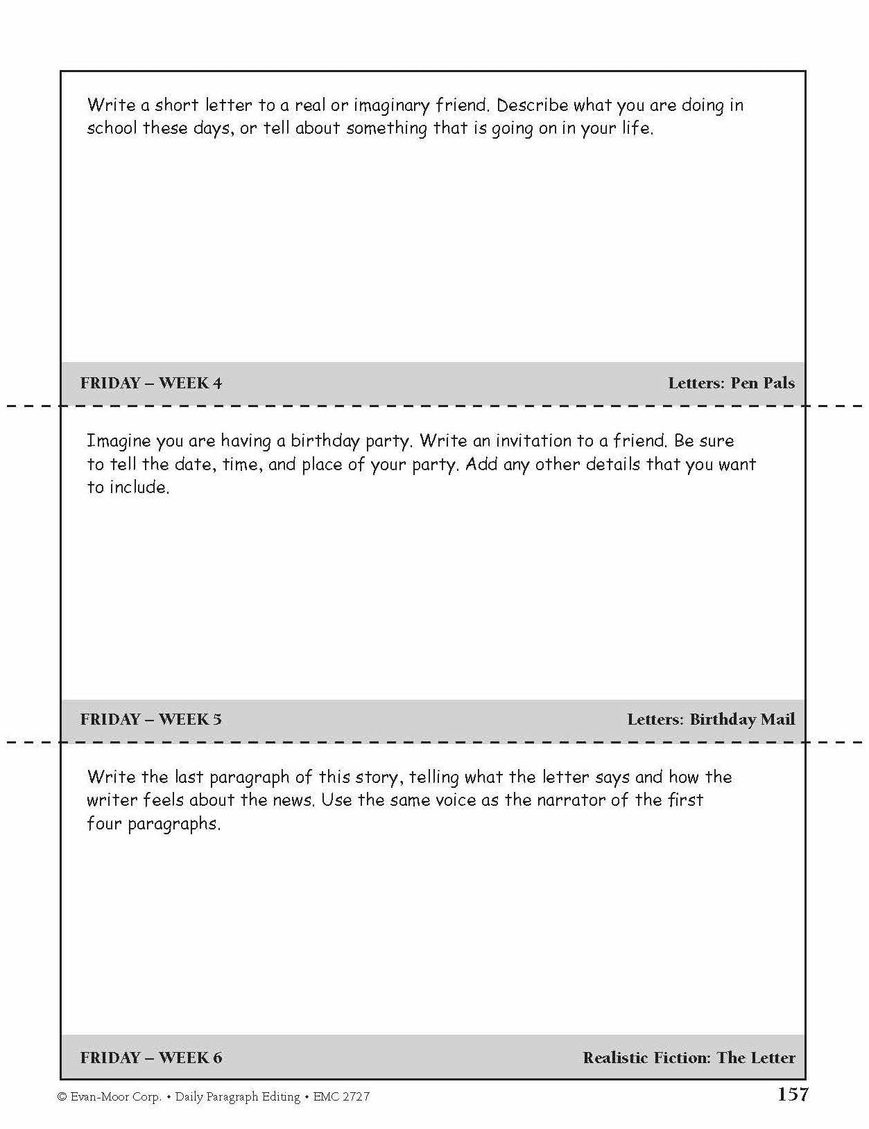 Daily Paragraph Editing Grade 4