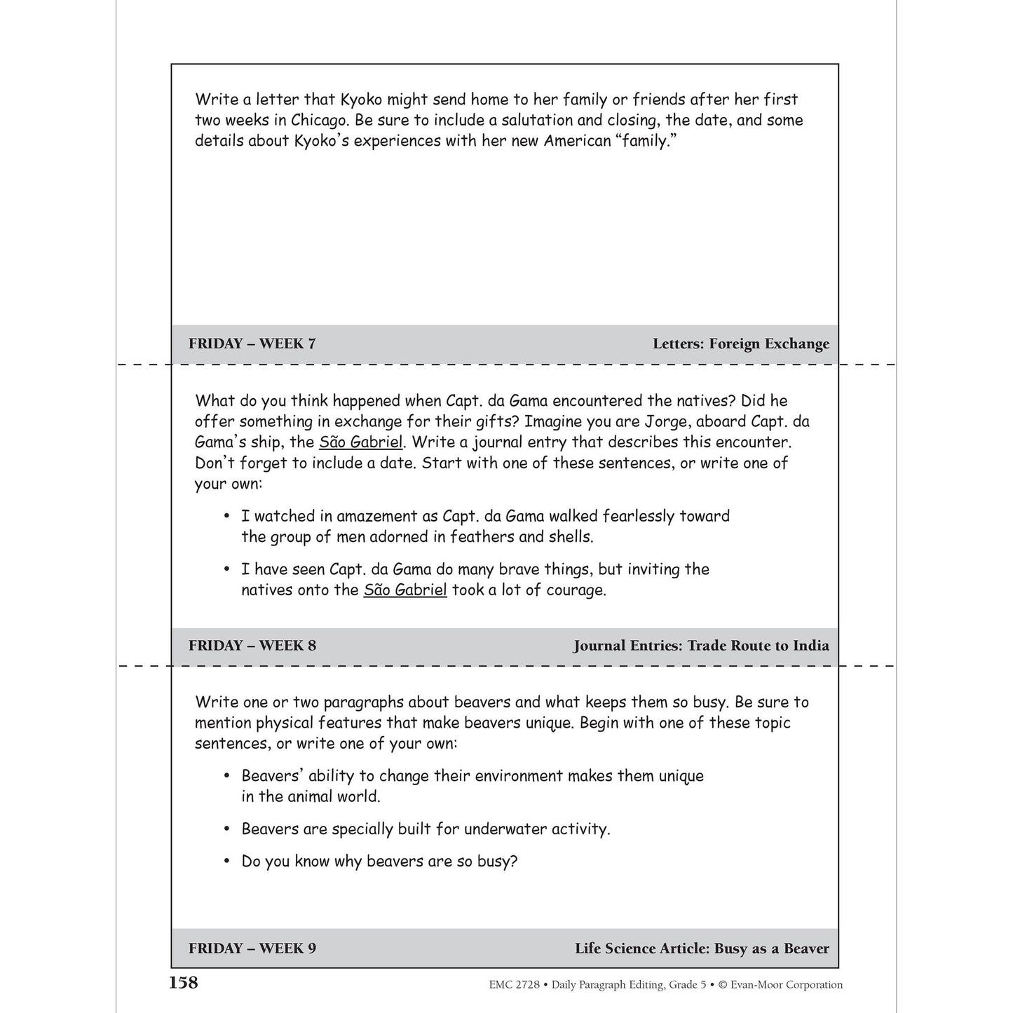 Daily Paragraph Editing Grade 5