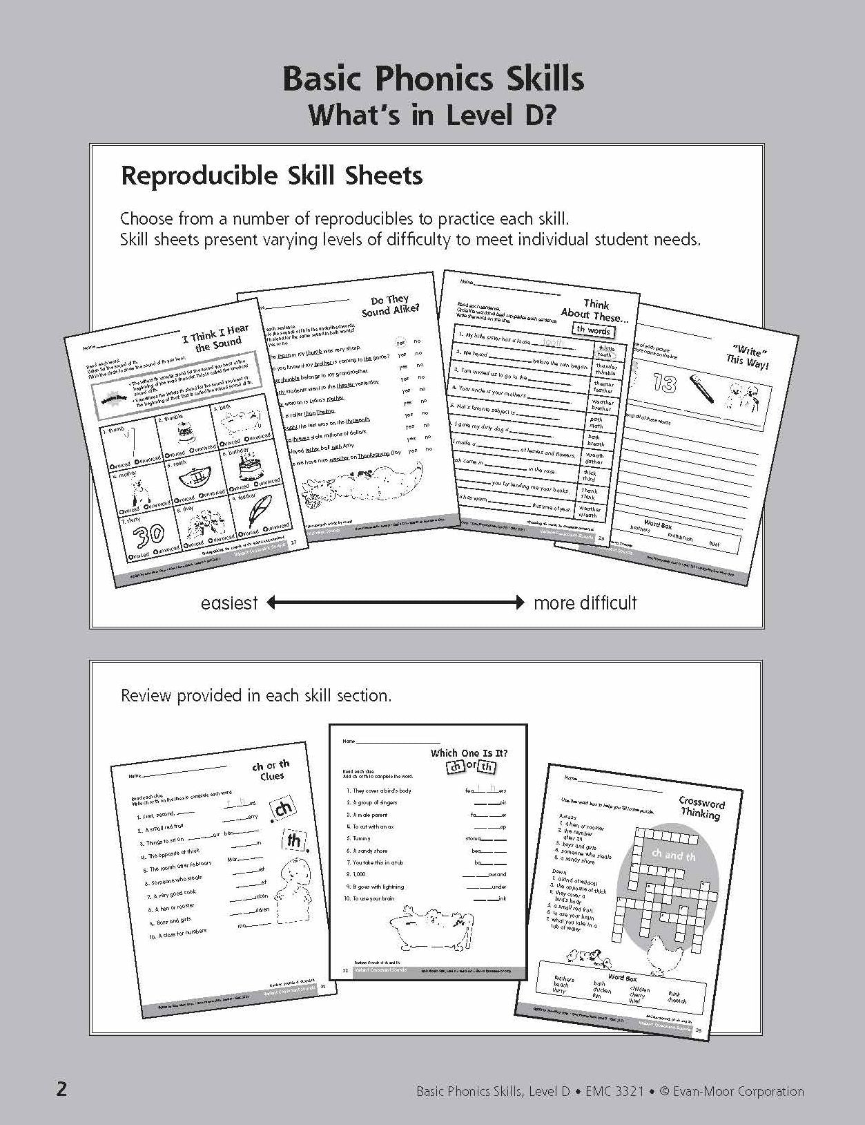 Basic Phonics Skills, Level D