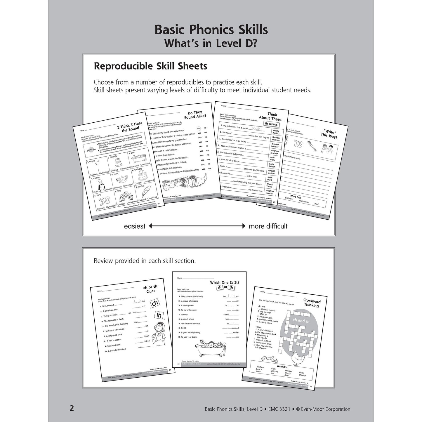 Basic Phonics Skills, Level D