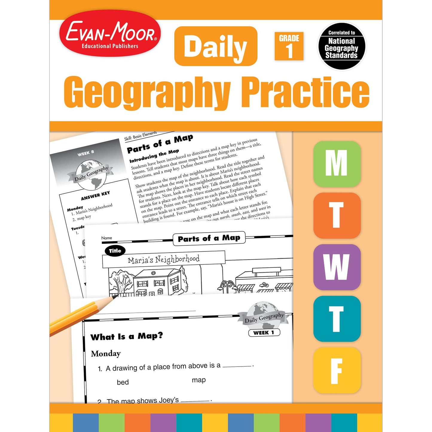 Daily Geography Practice, Grade 1