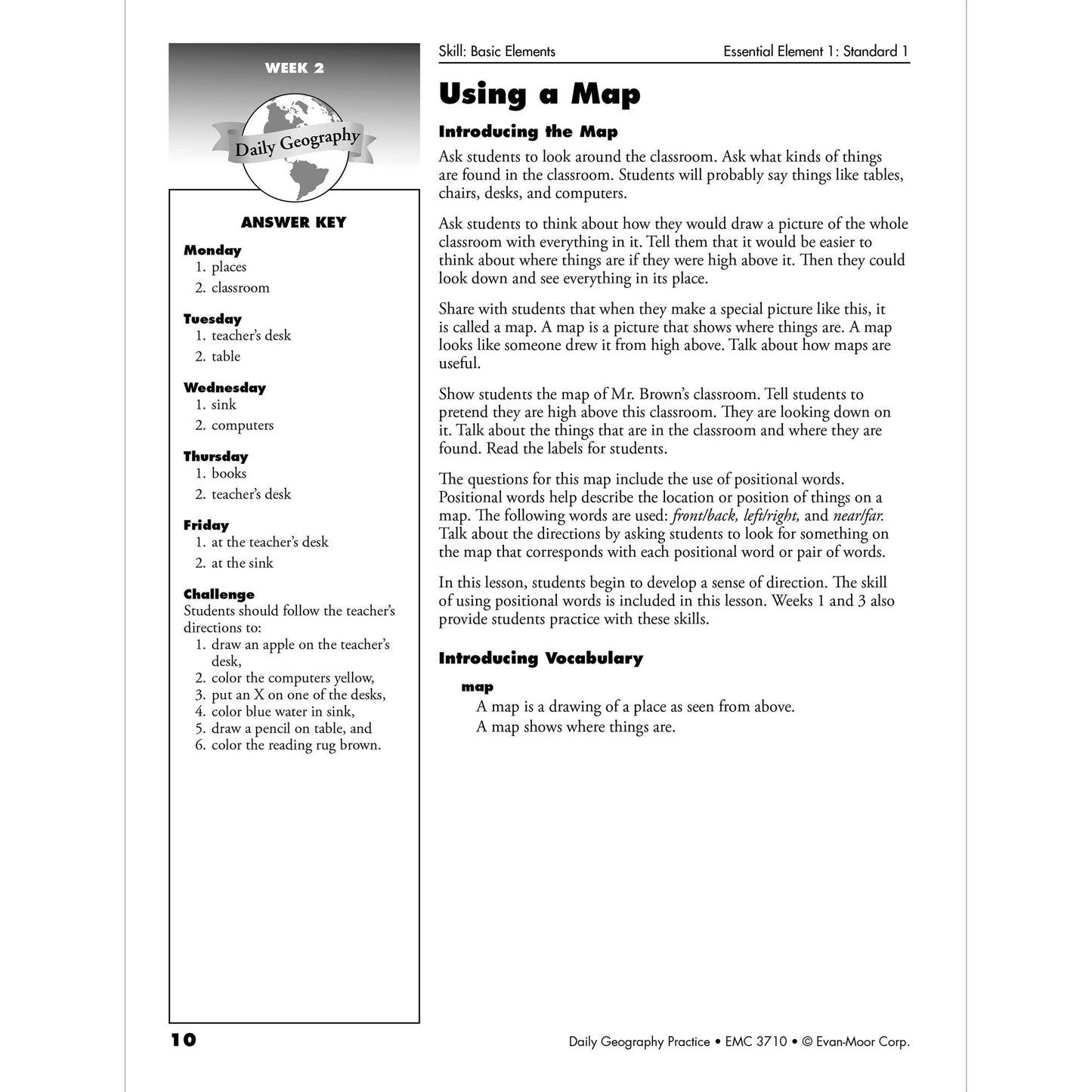 Daily Geography Practice, Grade 1
