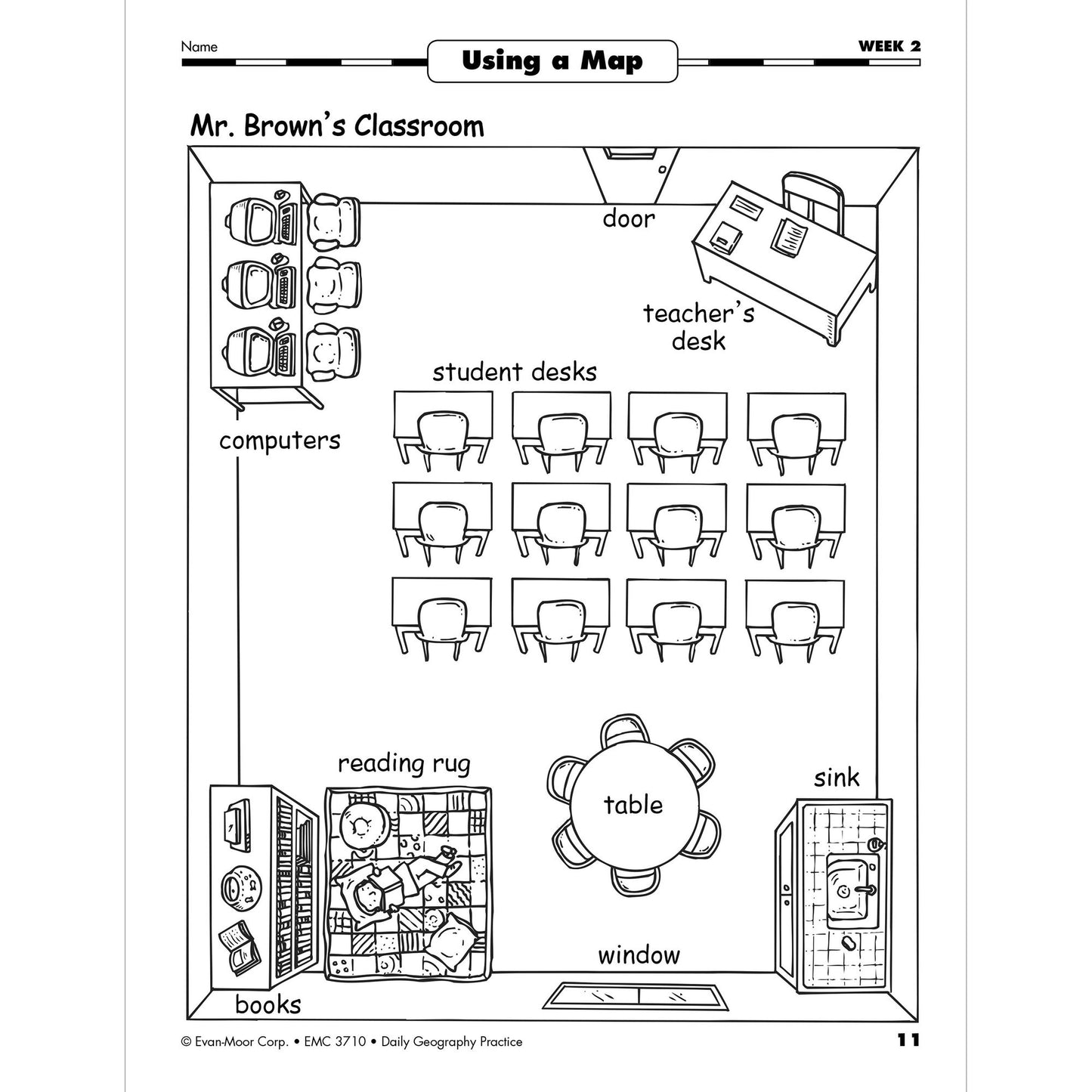 Daily Geography Practice, Grade 1