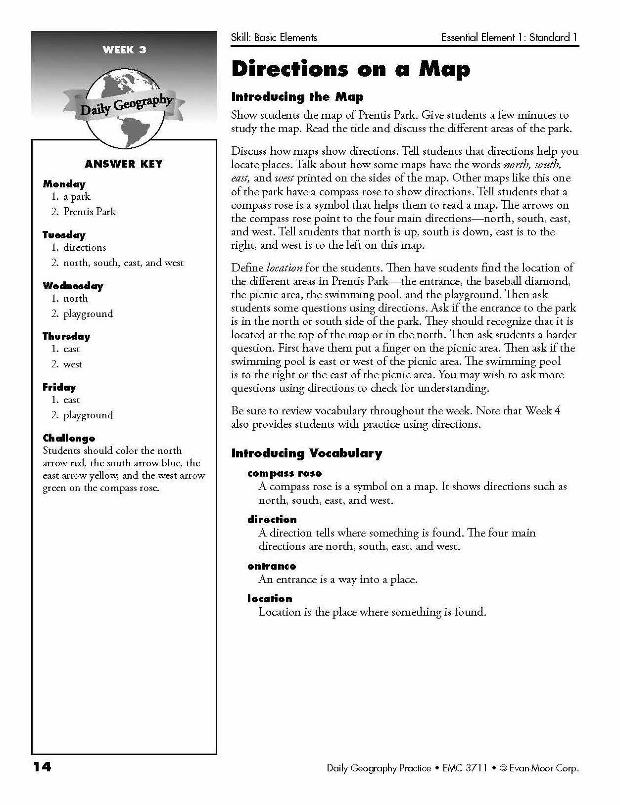 Daily Geography Practice, Grade 2