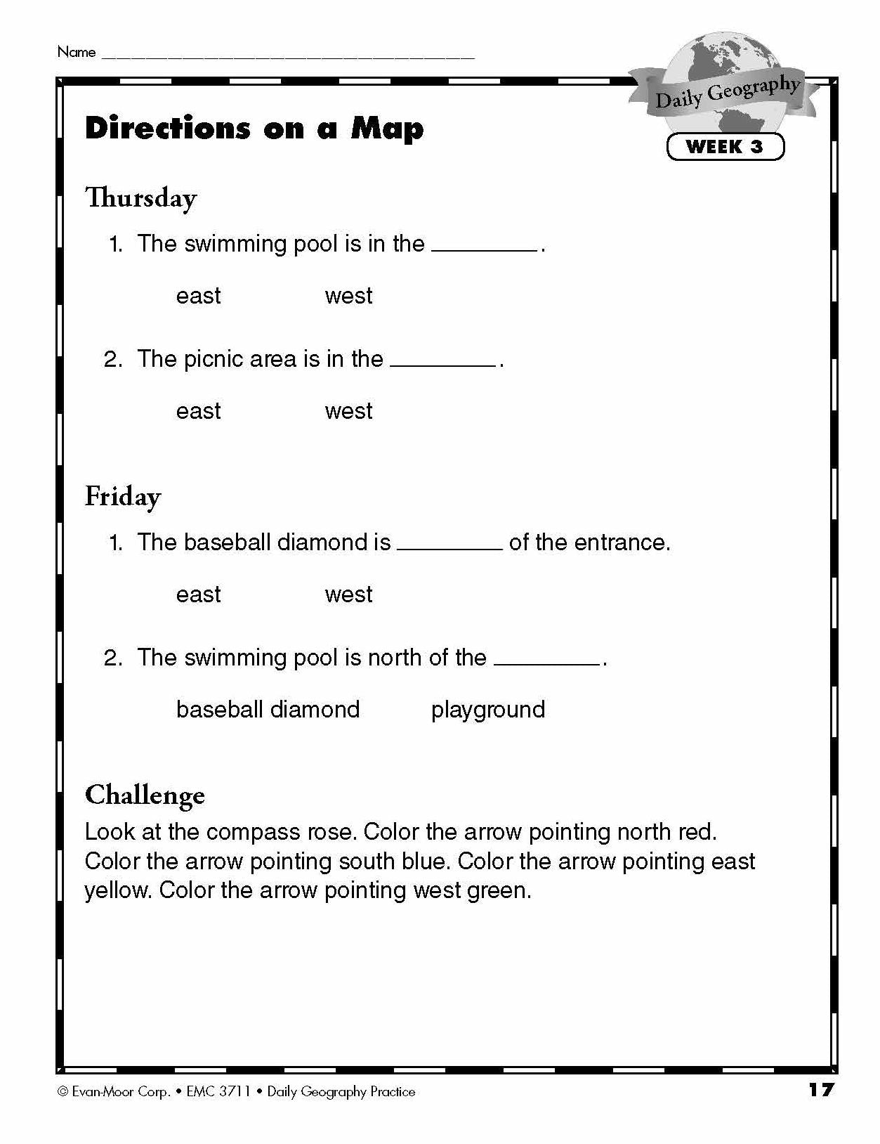 Daily Geography Practice, Grade 2