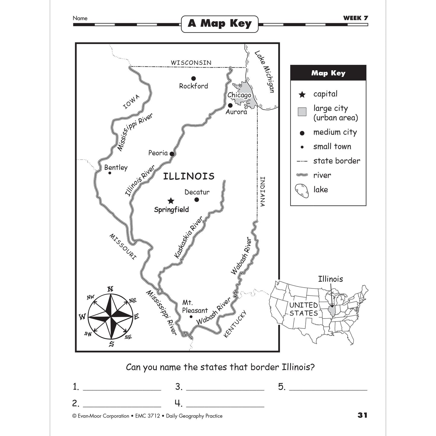 Daily Geography Practice, Grade 3