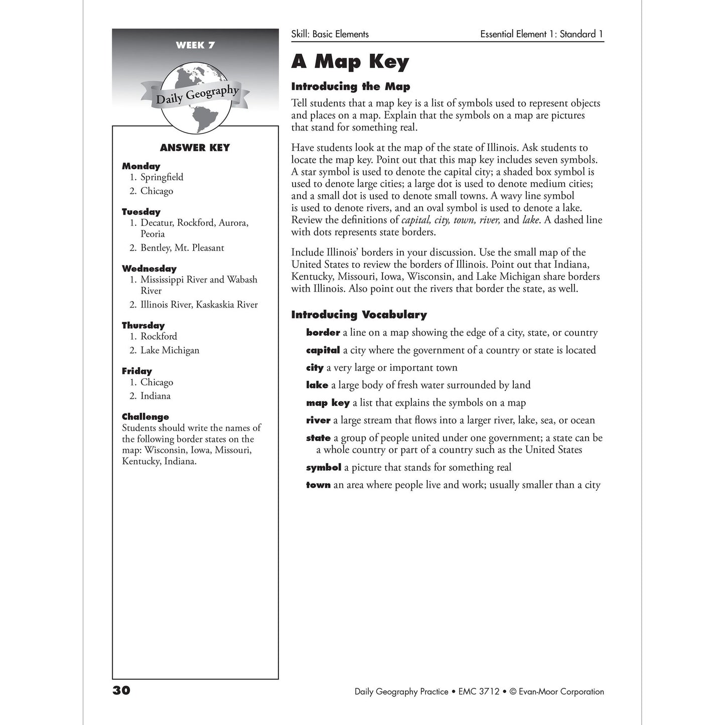 Daily Geography Practice, Grade 3