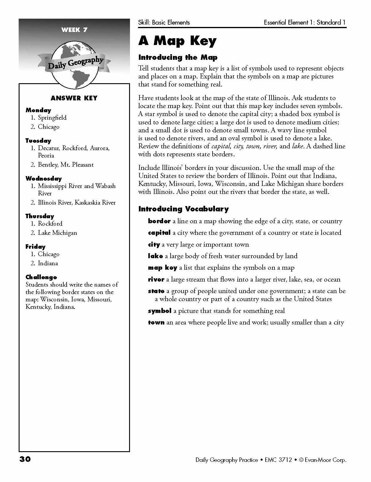 Daily Geography Practice, Grade 3