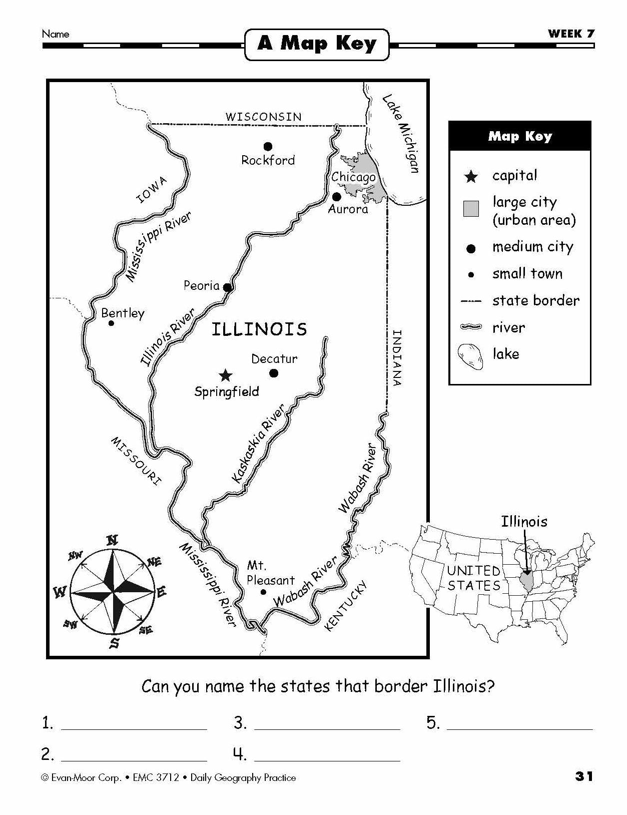 Daily Geography Practice, Grade 3