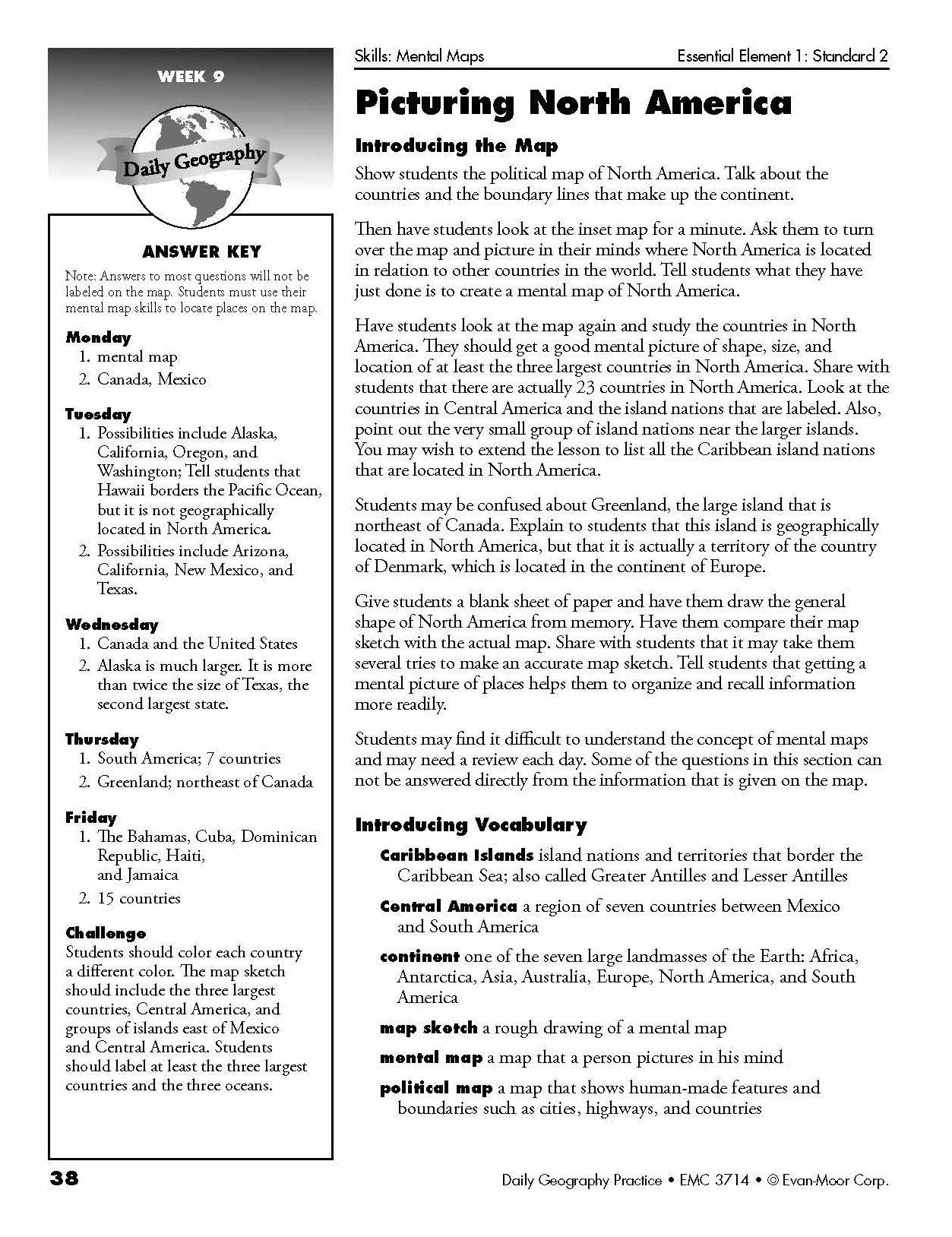 Daily Geography Practice, Grade 5