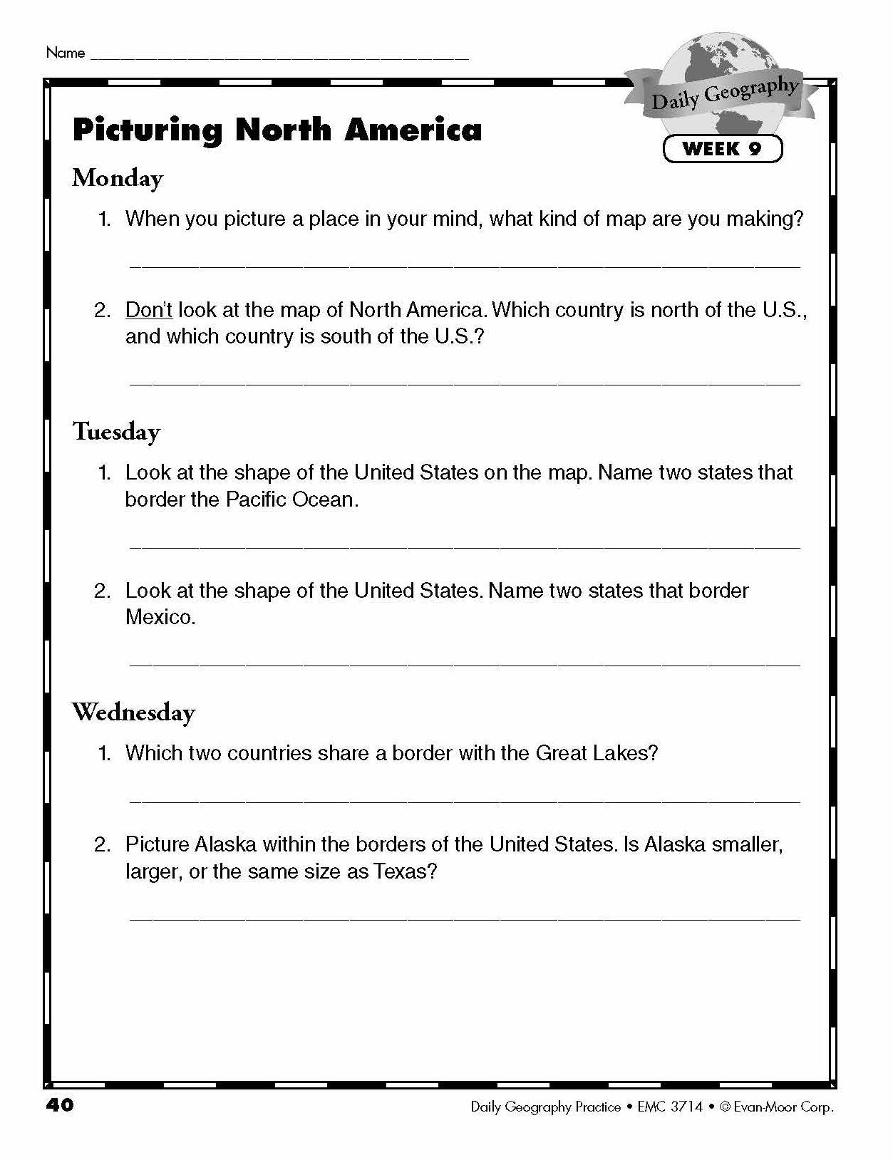 Daily Geography Practice, Grade 5