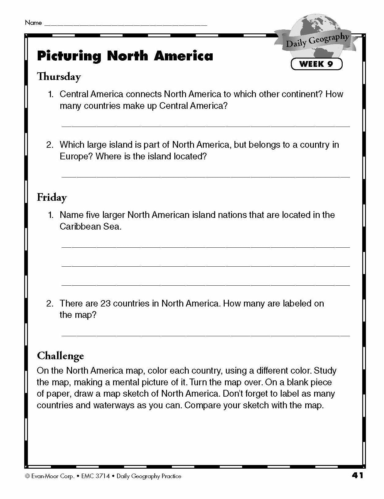Daily Geography Practice, Grade 5
