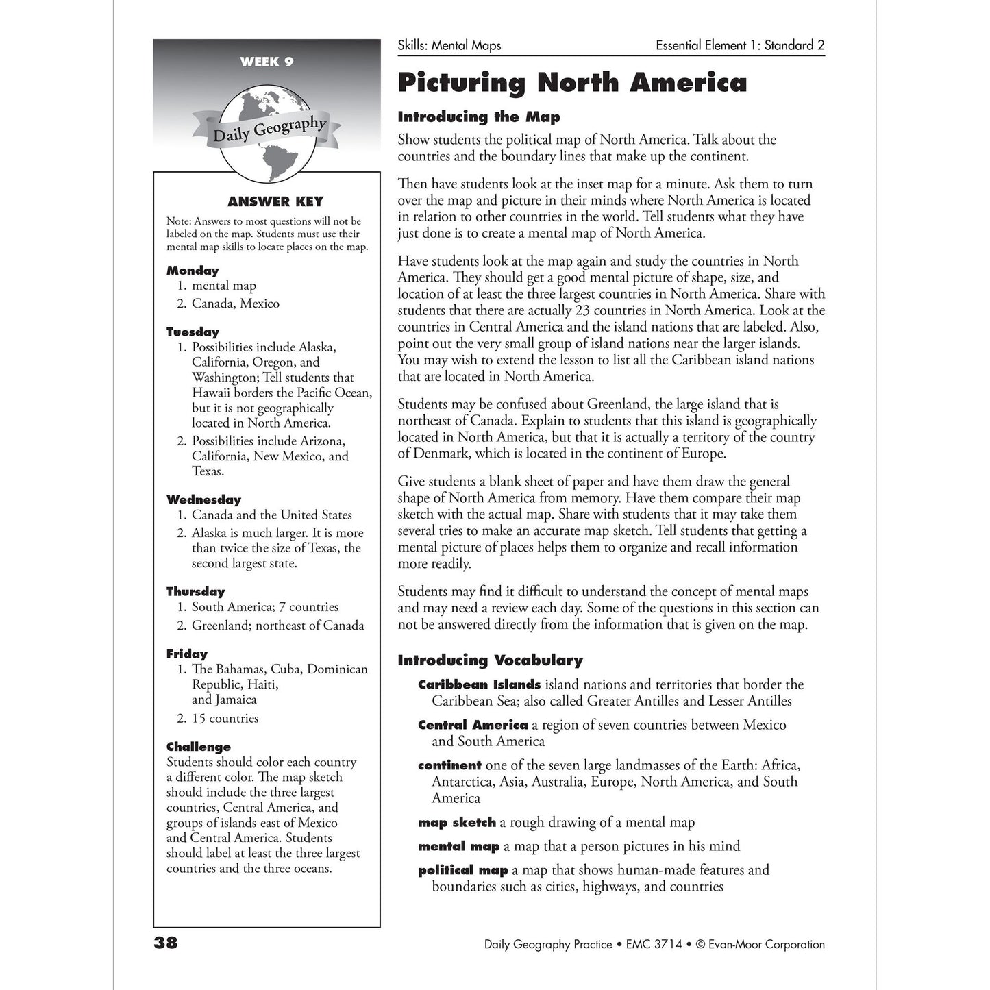 Daily Geography Practice, Grade 5