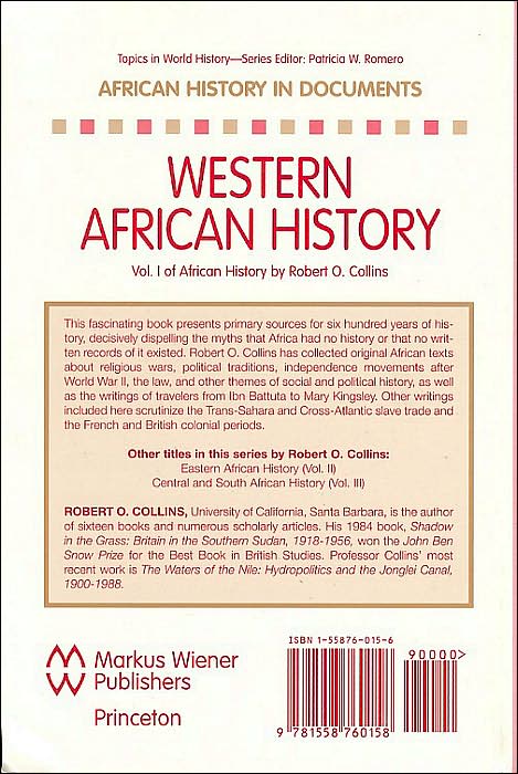African History in Documents : Western African History