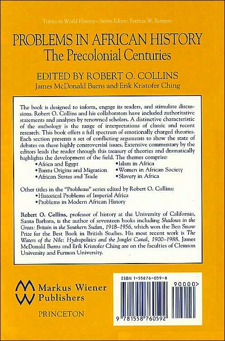 Problems in African History: The Precolonial Centuries