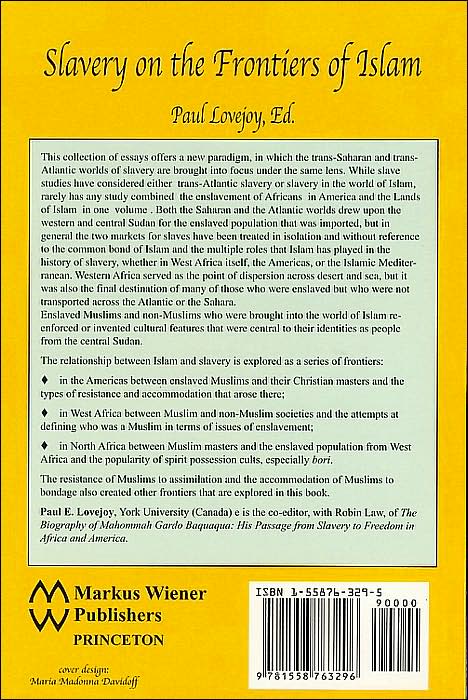 Slavery on the Frontiers of Islam