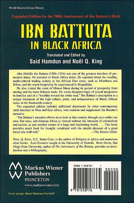 Ibn Battuta in Black Africa: Expanded Edition for the 700th Anniversary of Ibn Battuta's Birth