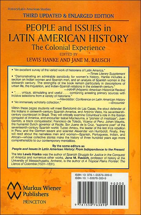 People and Issues in Latin American History: Sources and Interpretations