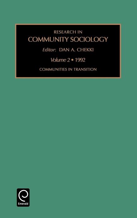 Research in community sociology, Volume 2