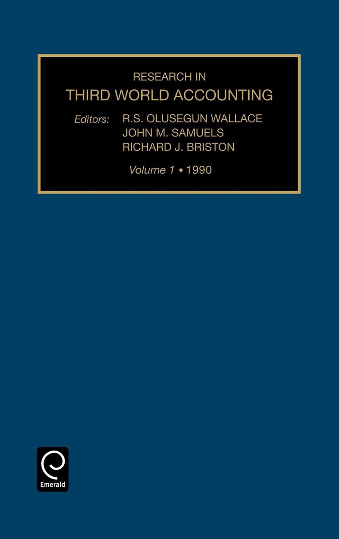 Research in Accounting in Emerging Economies, Volume 1