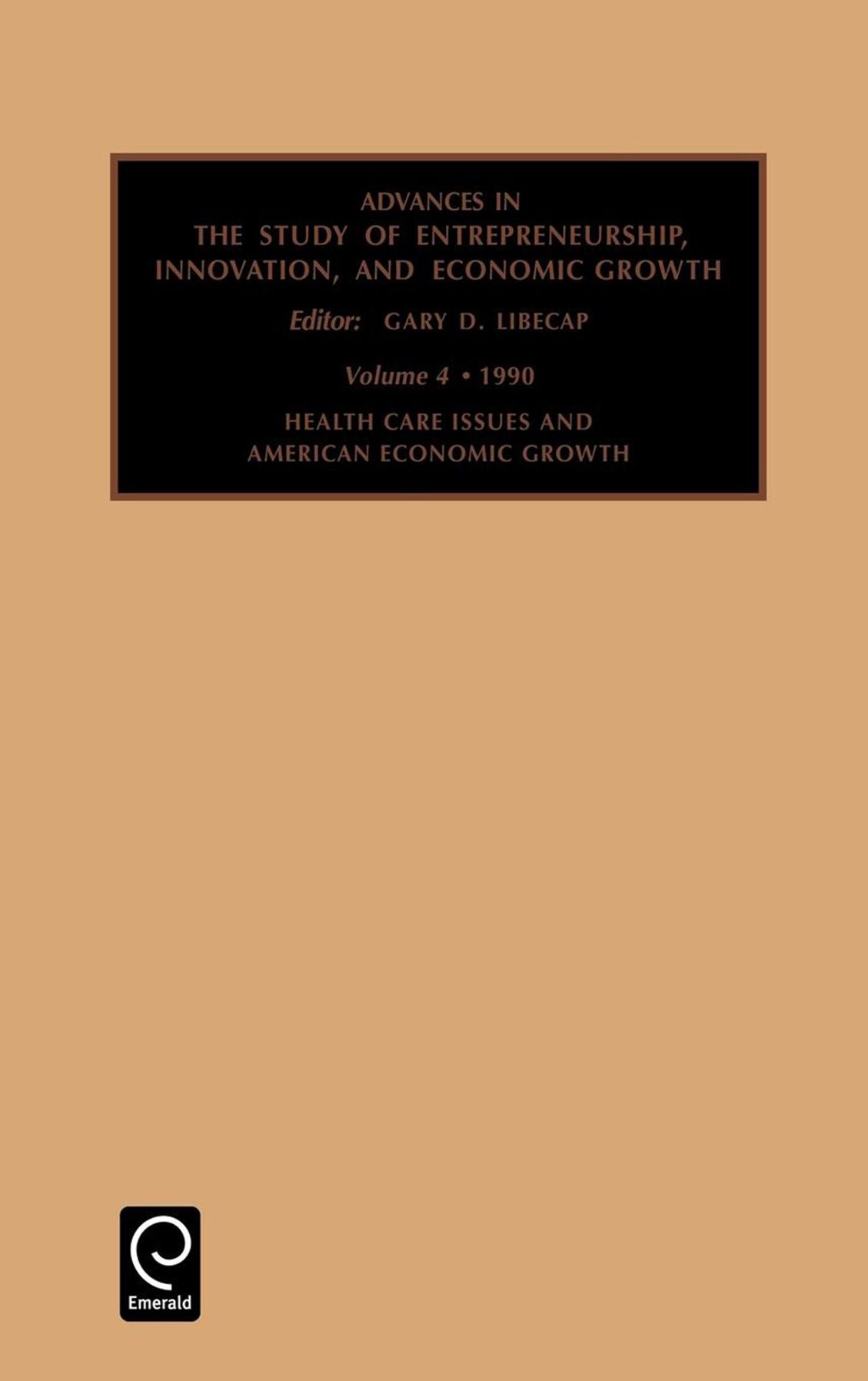 Advances in the study of entrepreneurship innovation and economic growth