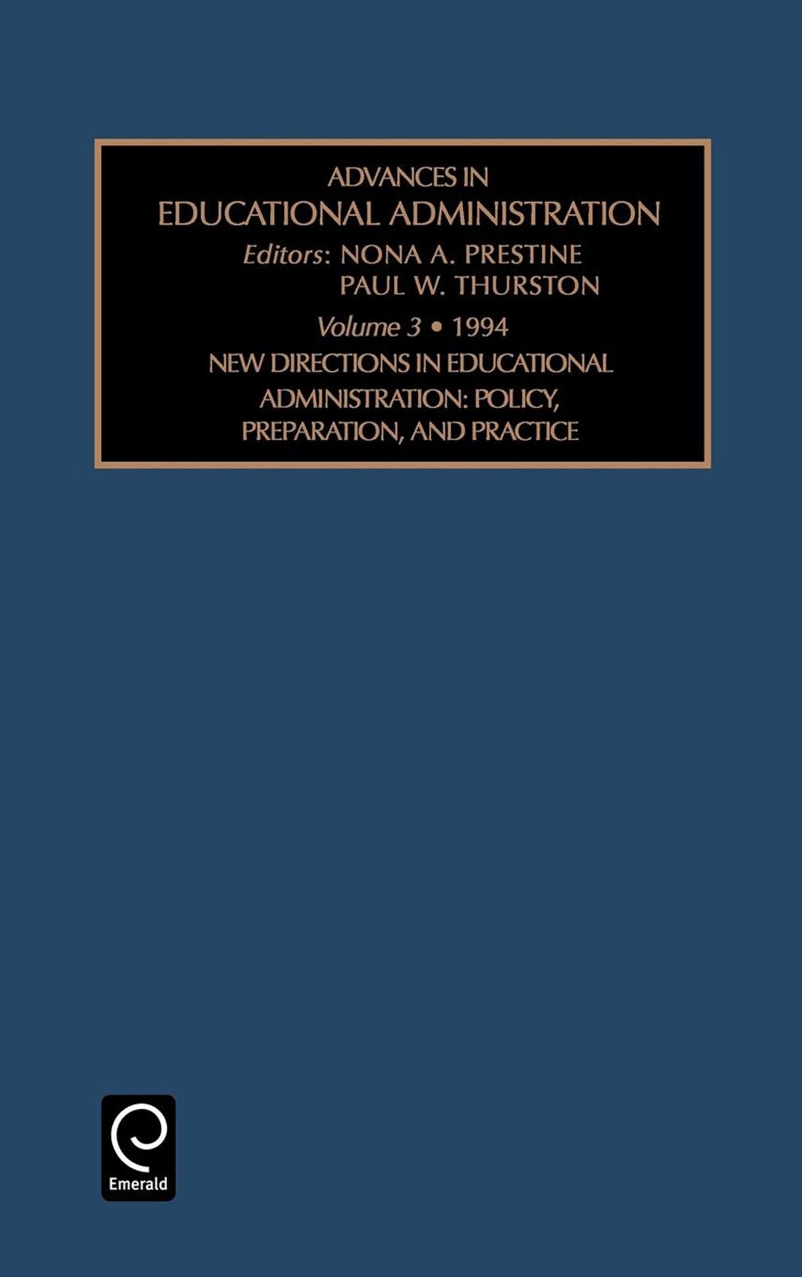 Advances in education and administration, Volume 3