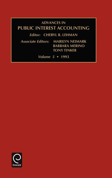 Advances in public interest accounting , Volume 5