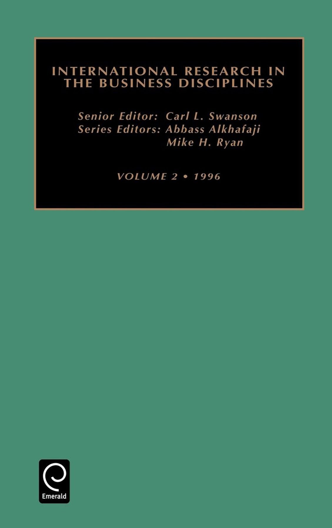 INTERNATIONAL RESEARCH IN THE BUSINESS DISCIPLINES VOLUME 2