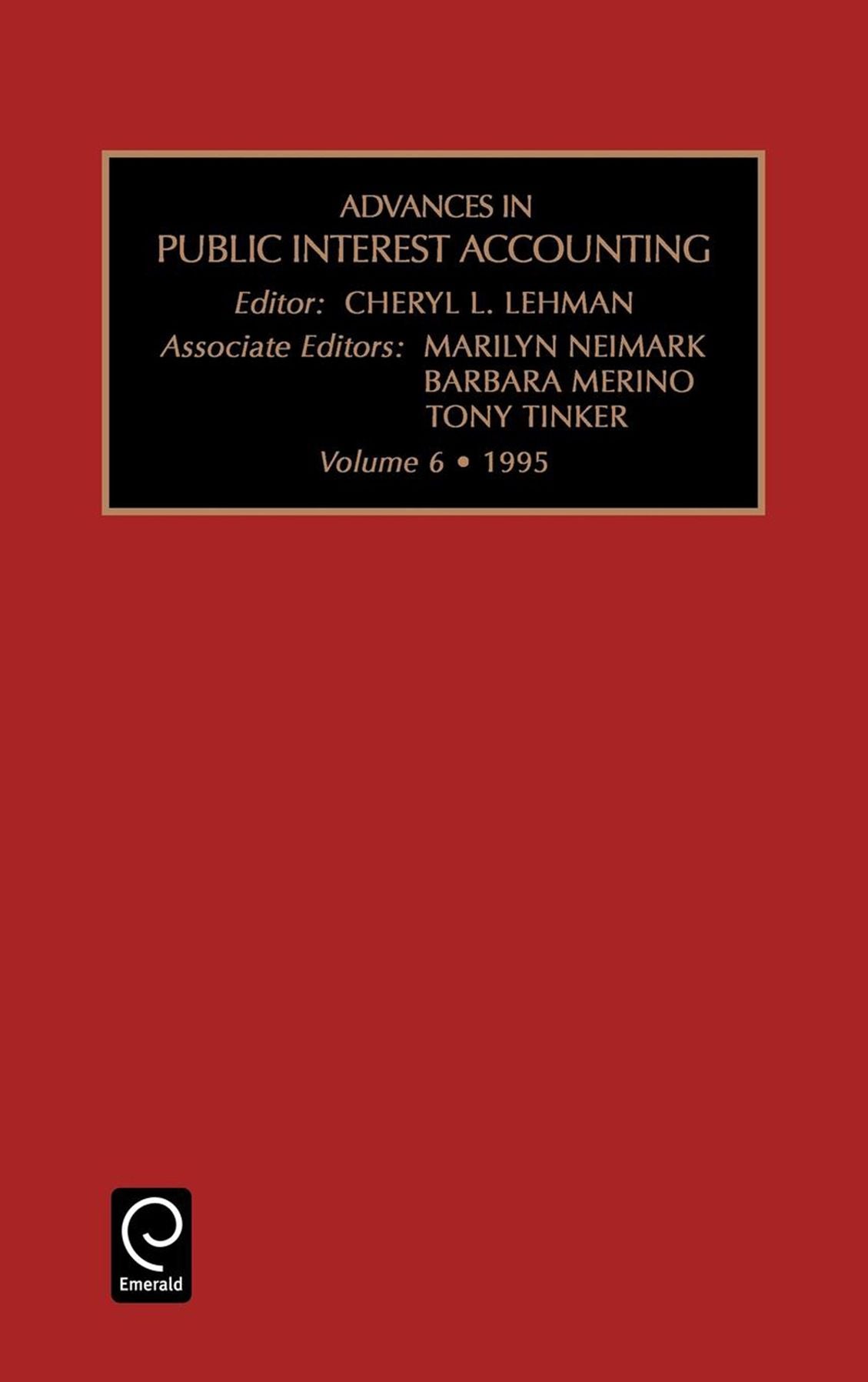 Advances in public interest accounting , Volume 6