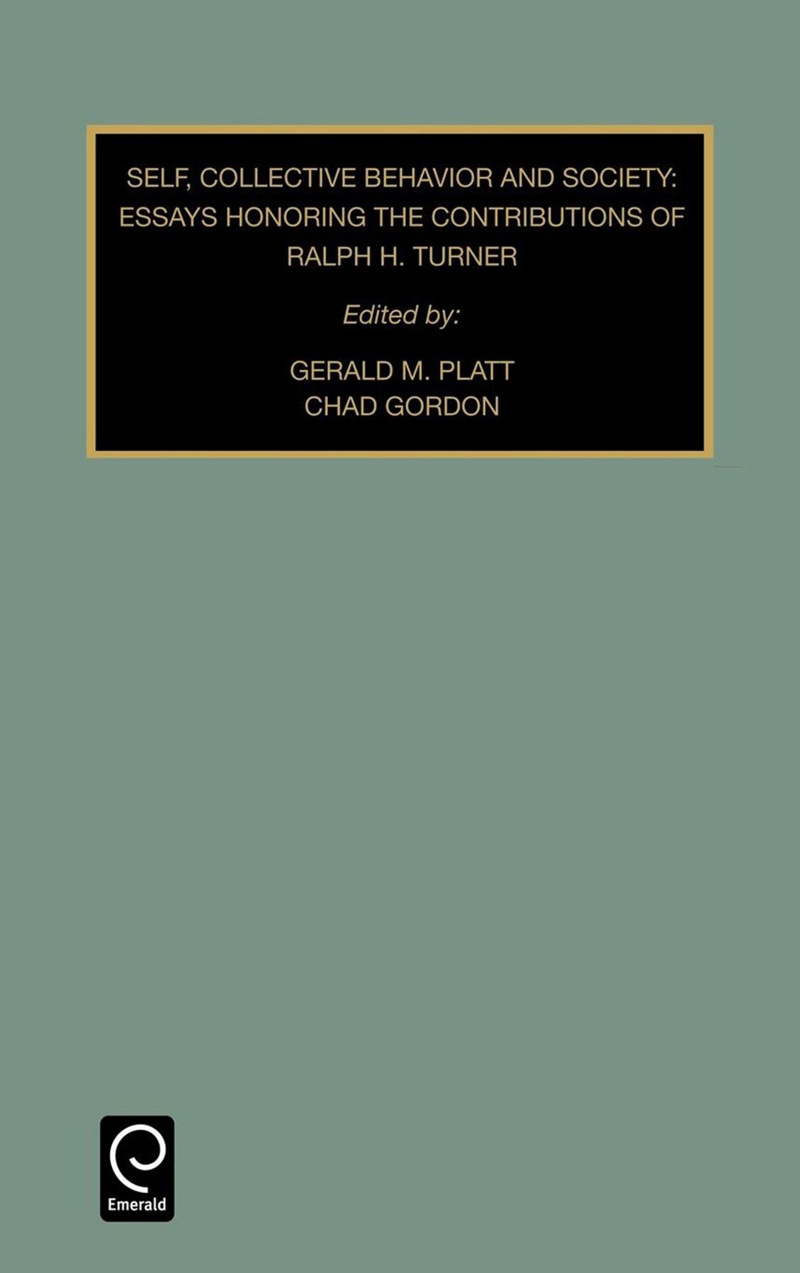SELF COLLECTIVE BEHAVIOUR AND SOCIETY VOLUME 12