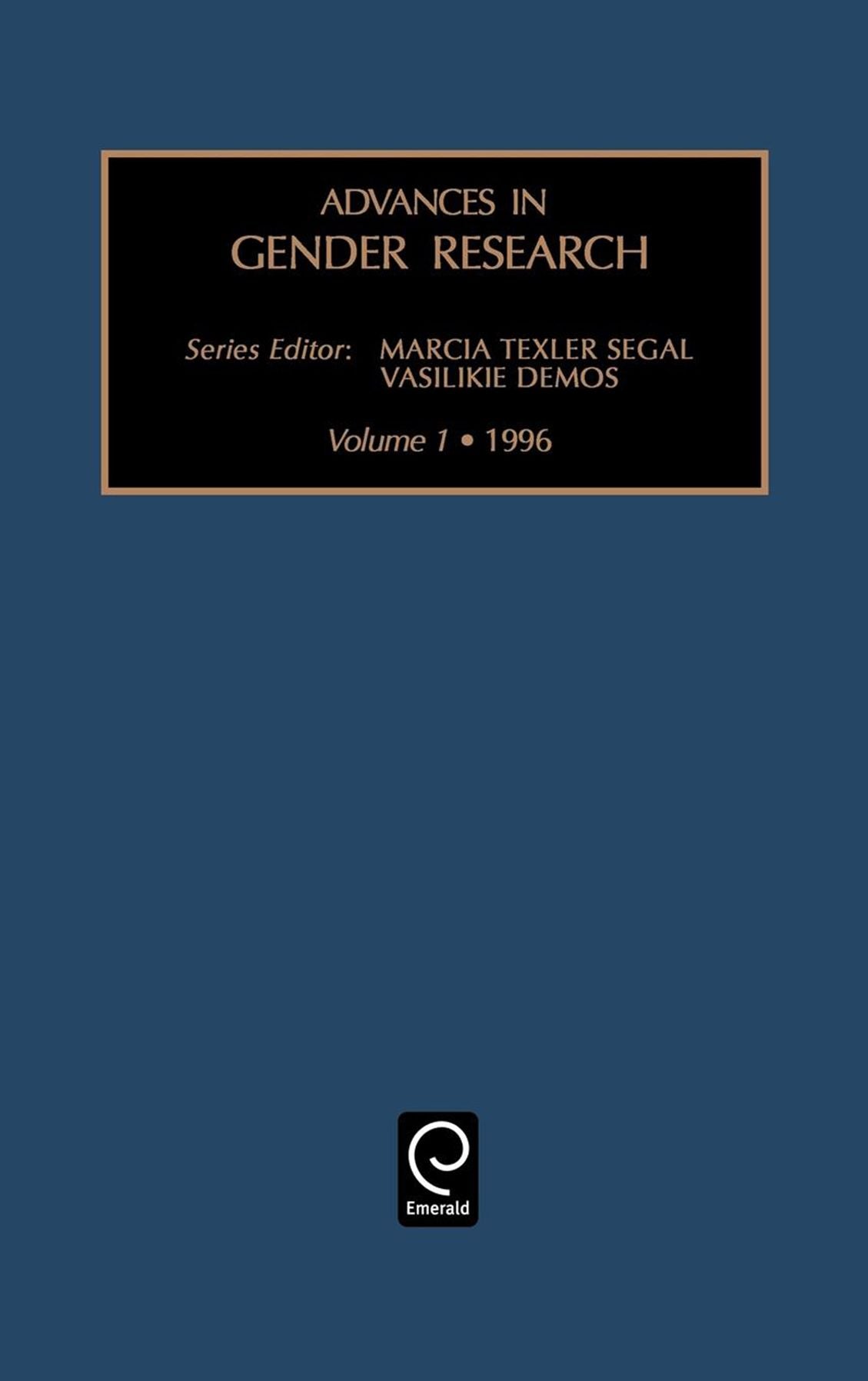 Advances in gender research, Volume 1