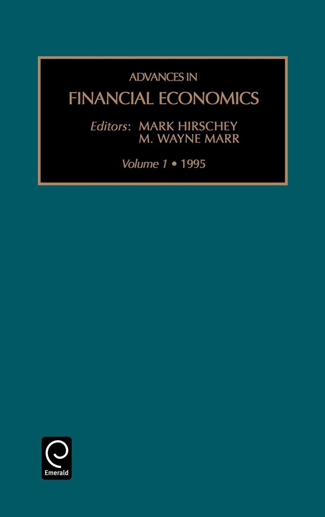 Advances in financial economics, Volume 1