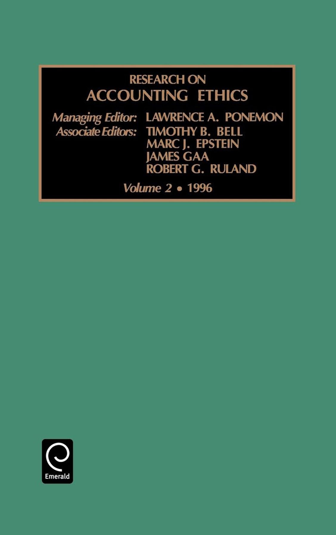 Research in accounting ethics, Volume 2