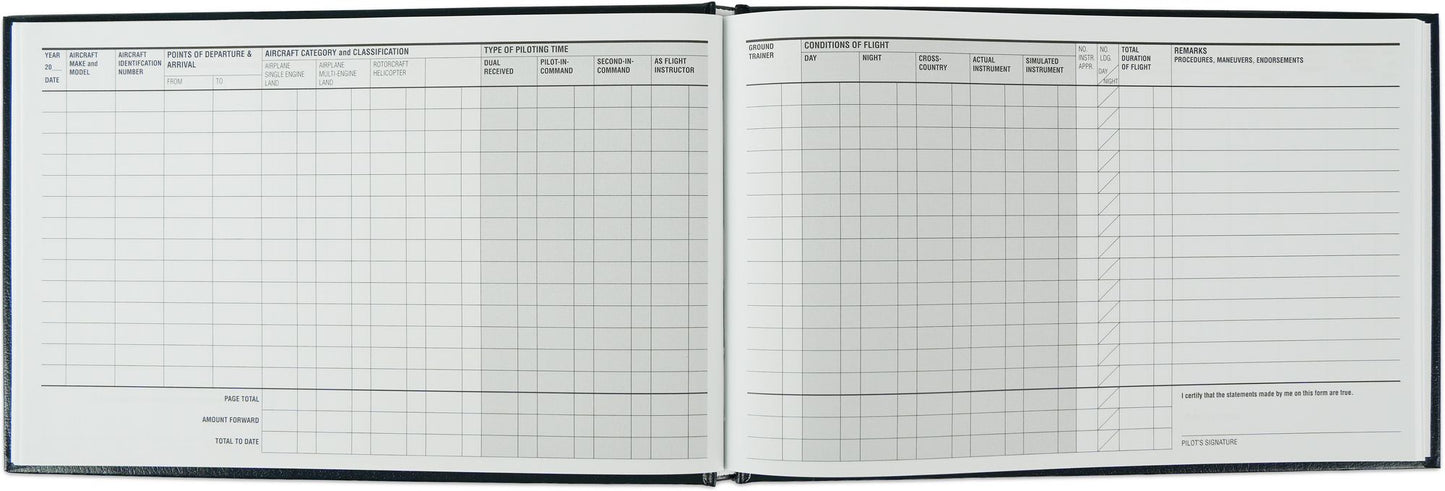 Standard Pilot Log