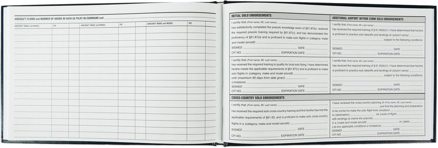 Standard Pilot Log