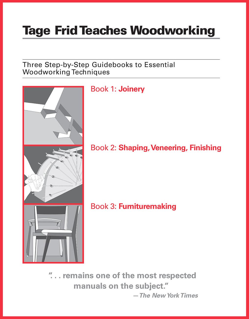 Tage Frid Teaches Woodworking (3 Volume Set)