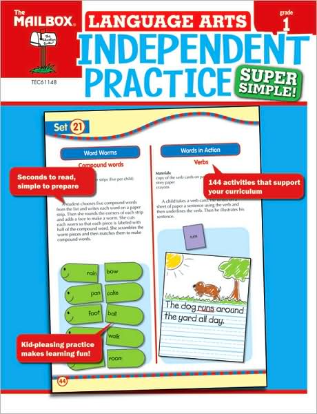 Super Simple Independent Practice: Language Arts Grade 1