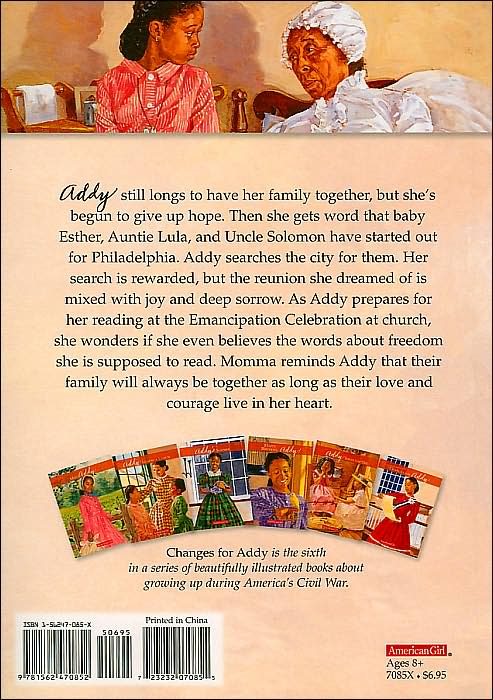 Changes for Addy: A Winter Story (American Girls Collection Series: Addy #6)