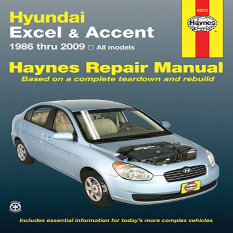 Hundai Excel & Accent 1986 thru 2009: All Models