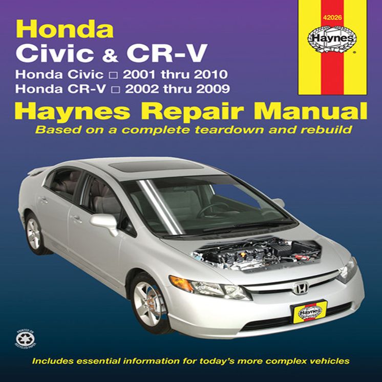 Honda Civic 2001 Thru 2010 & CR-V 2002 Thru 2009