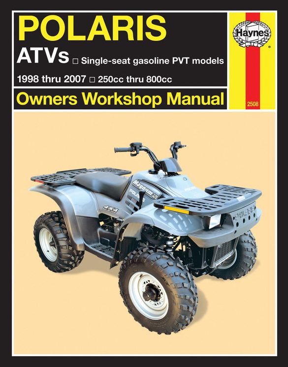 Polaris ATVs: 1998 thru 2007 250cc thru 800cc