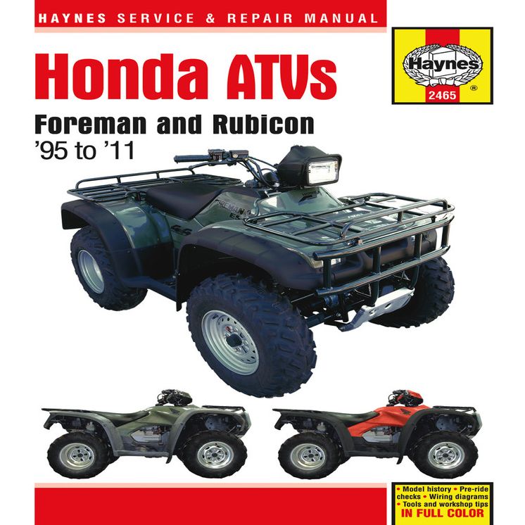 Honda ATVs: Foreman and Rubicon '95 to '11