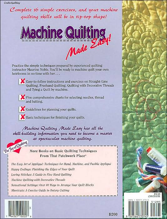 Machine Quilting Made Easy (Joy of Quilting Series)