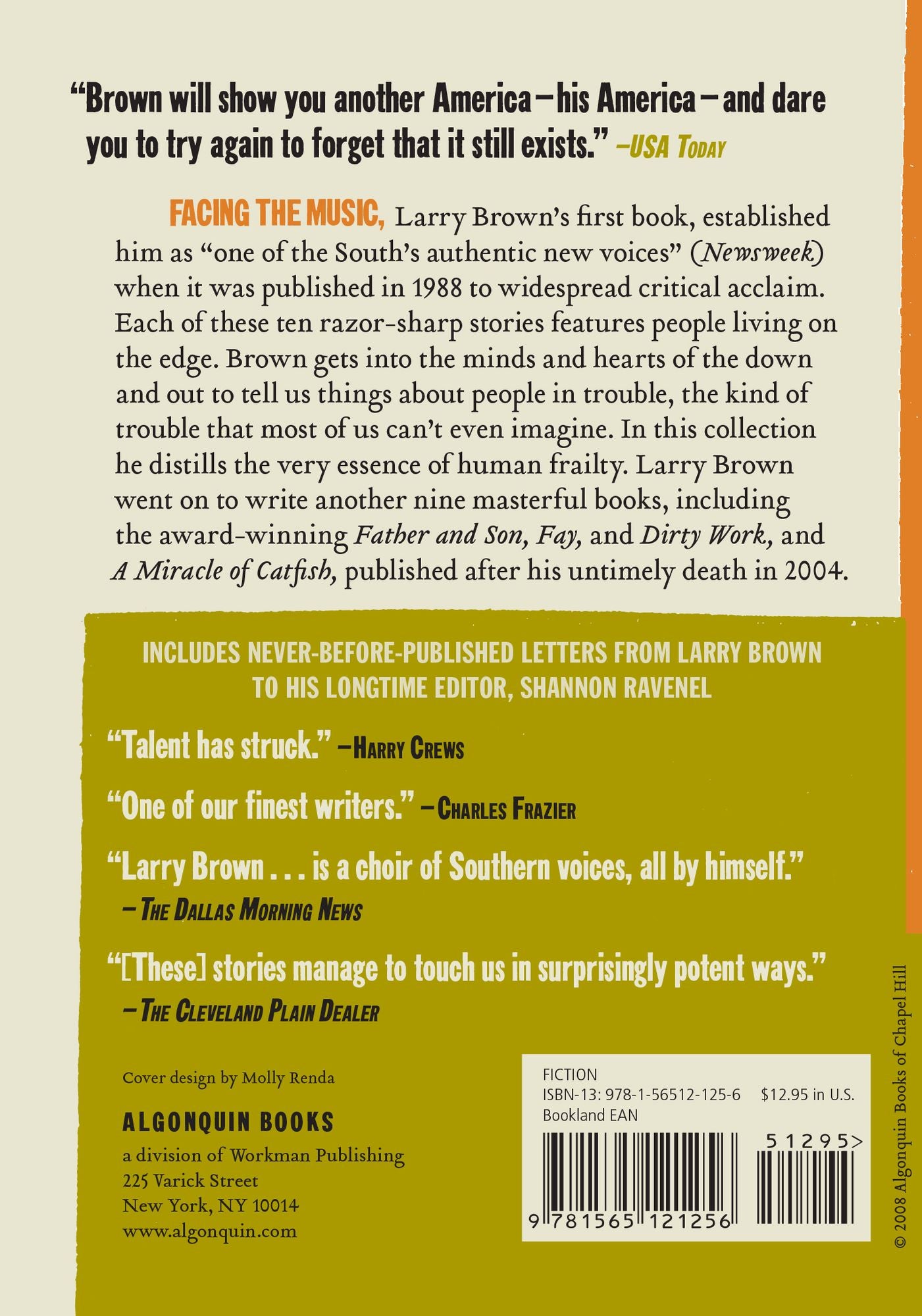 Facing the Music: Short Stories by Larry Brown