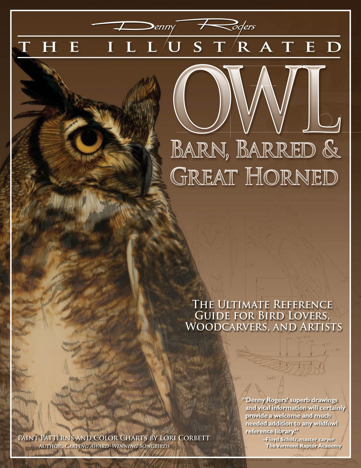 Illustrated Owl: Barn, Barred, and Great Horned: The Ultimate Reference Guide for Bird Lovers, Artists, and Woodcarvers