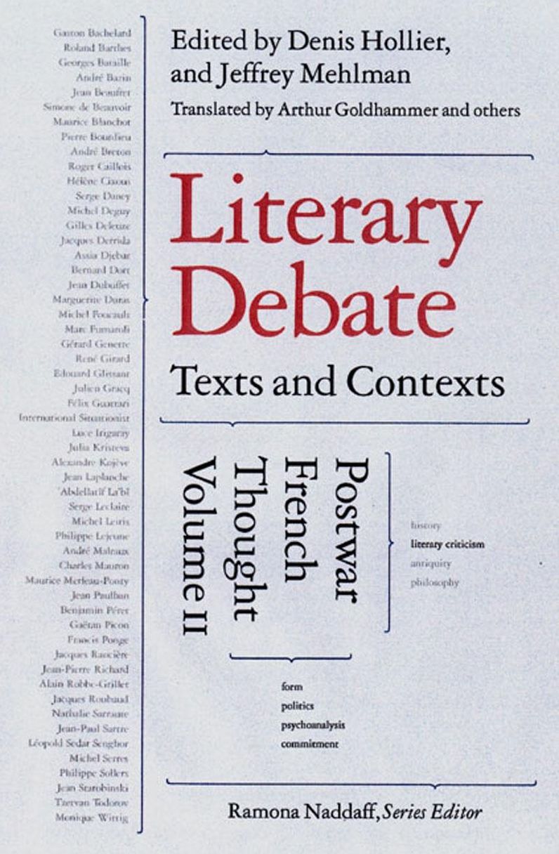 Literary Debate: Texts and Contexts