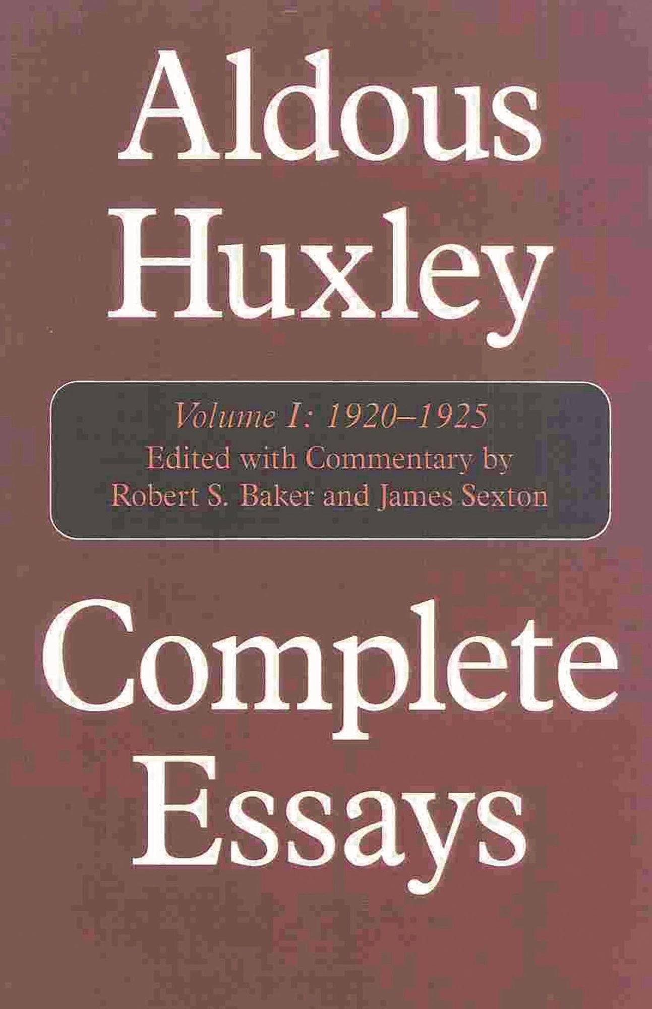 Complete Essays, Volume I